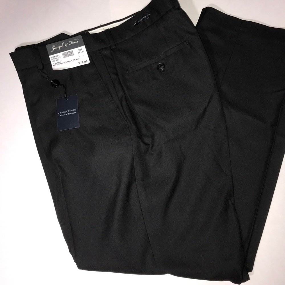 Joseph and Feiss 🆕 Black Mens Trouser